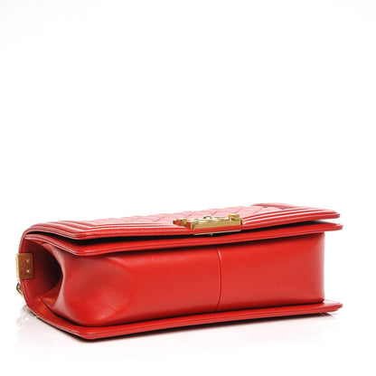 Chanel Lambskin Quilted Medium Boy Flap Red 4 of 7