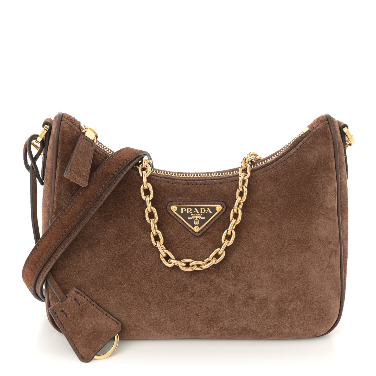 Scamosciato Suede Mini Re-Edition Shoulder Bag Cacao