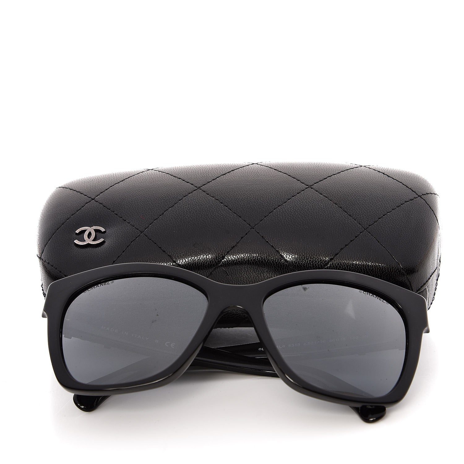 Chanel CC Butterfly Signature Sunglasses 5313 Black 8 of 8