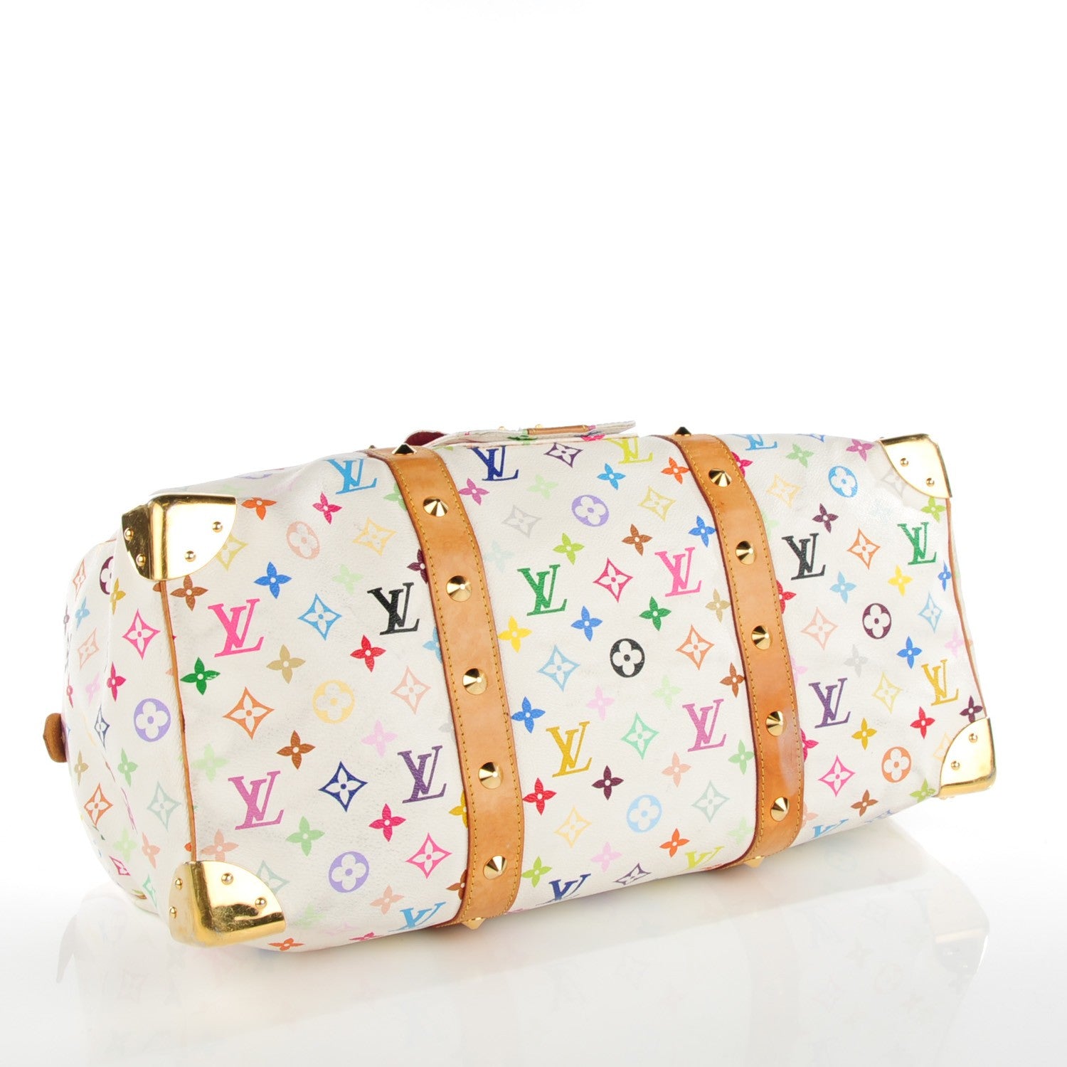 Louis Vuitton Monogram Multicolor Keepall 45 White 5 of 10