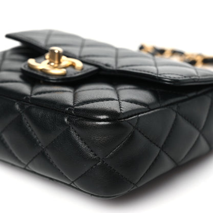 Chanel Lambskin Quilted Casino Chips Mini Flap Black 10 of 12