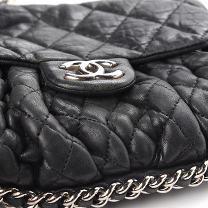 Chanel Washed Lambskin Mini Chain Around Messenger Black 9 of 9