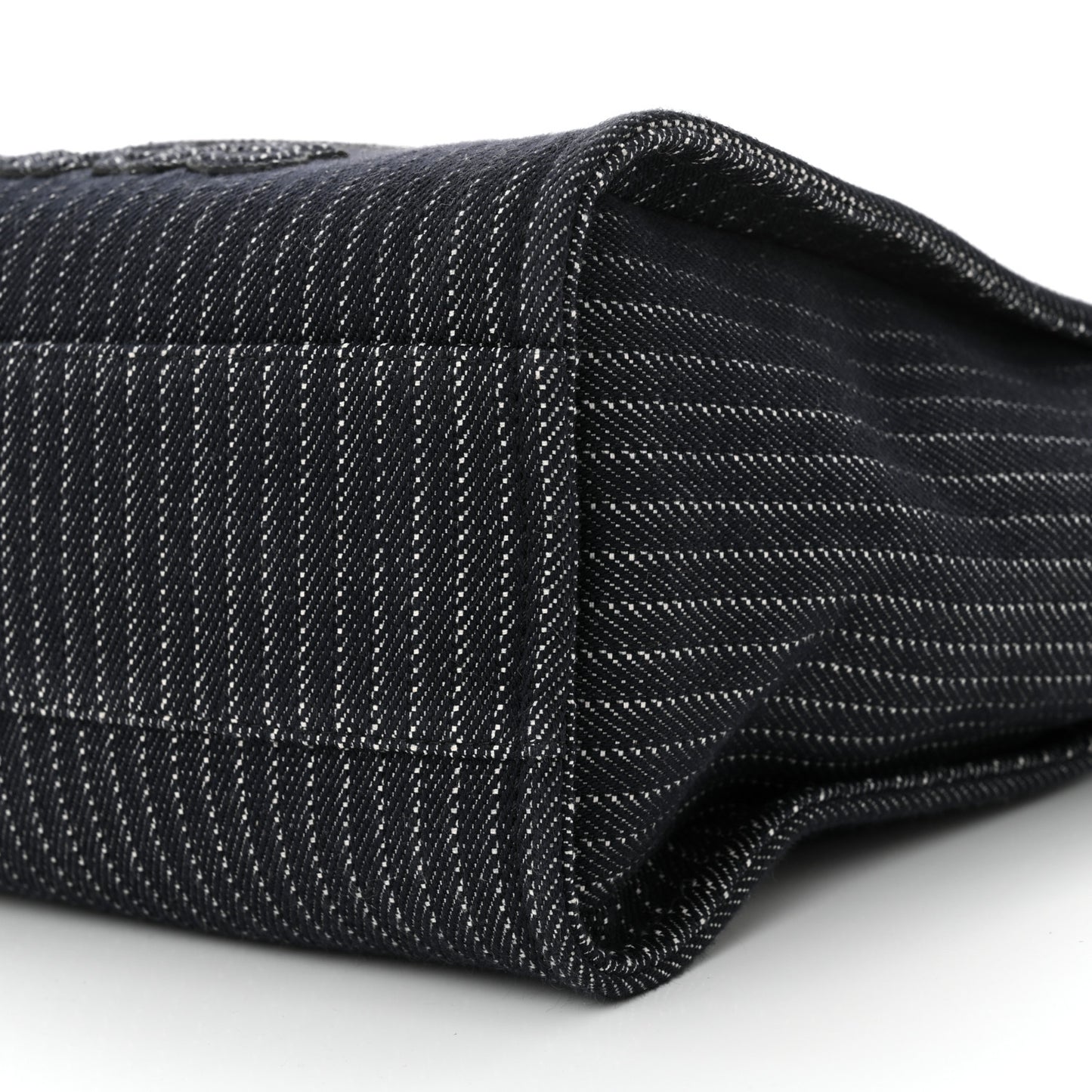 Mixed Fibers Striped Small Deauville Navy Blue White
