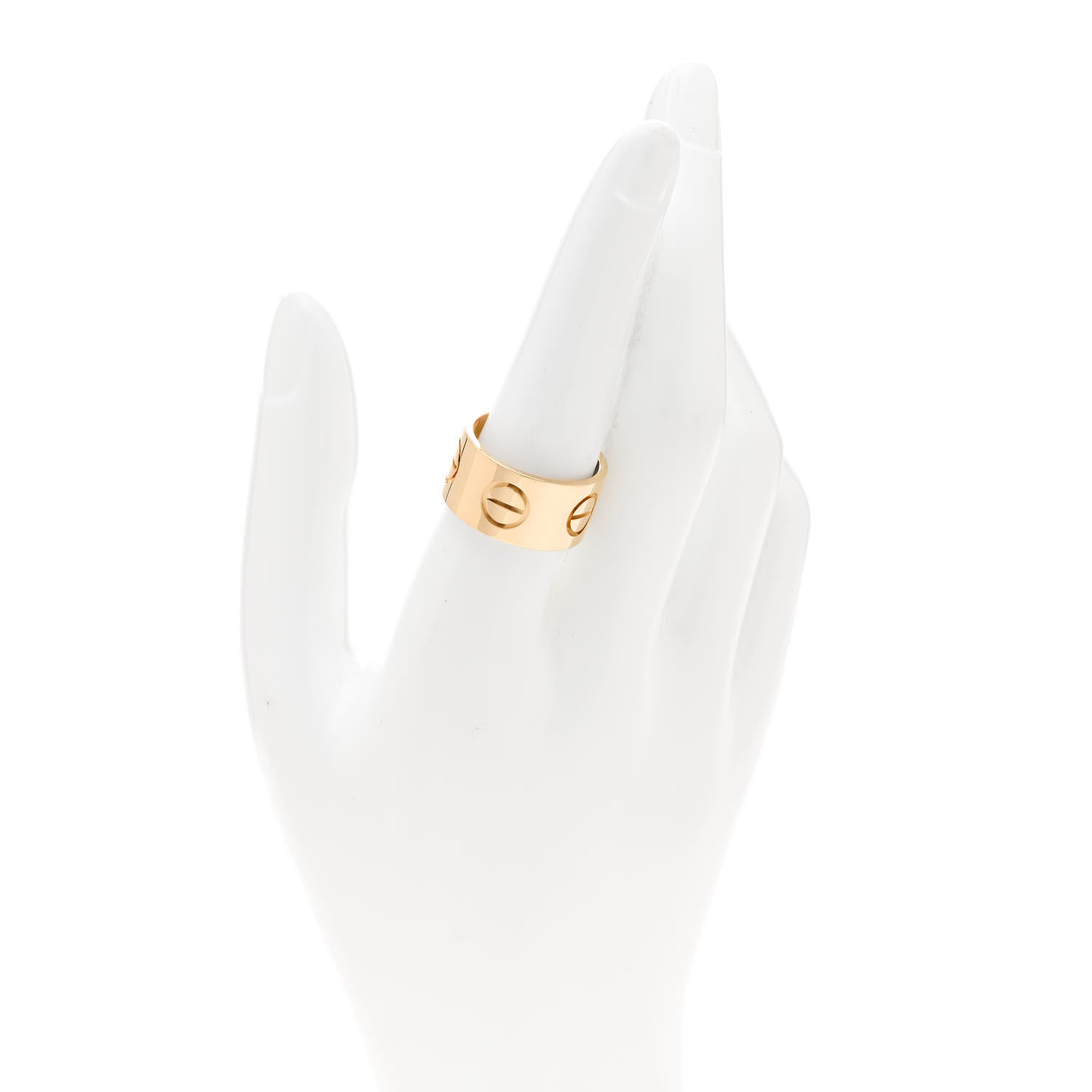 Cartier 18K Yellow Gold 11mm LOVE Ring 58 8.5 2 of 4