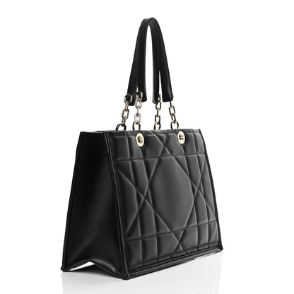 Christian Dior Calfskin Archicannage Medium Essential Tote Black 3 of 11