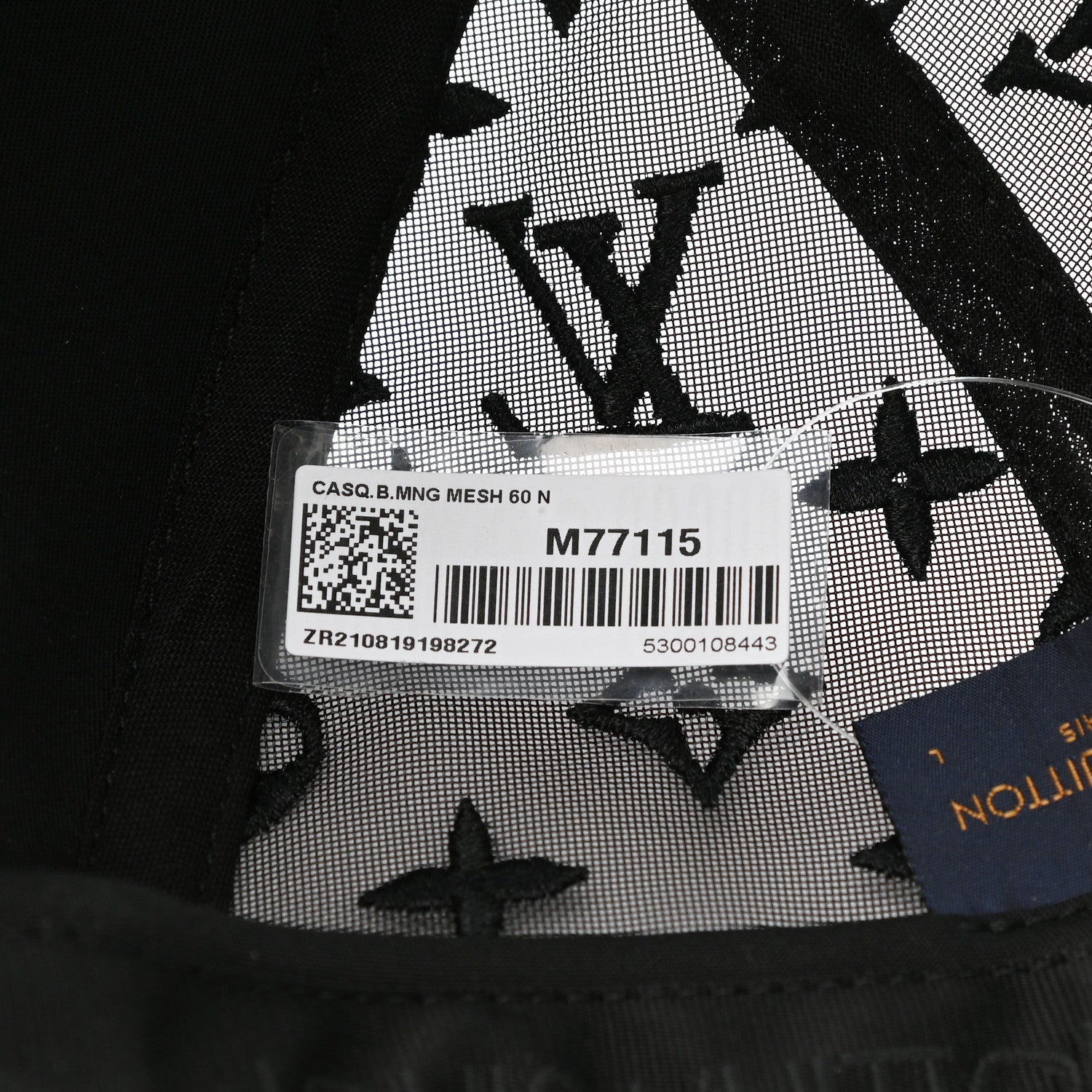 Louis Vuitton Monogram Mesh Cotton Cap L Black 9 of 11