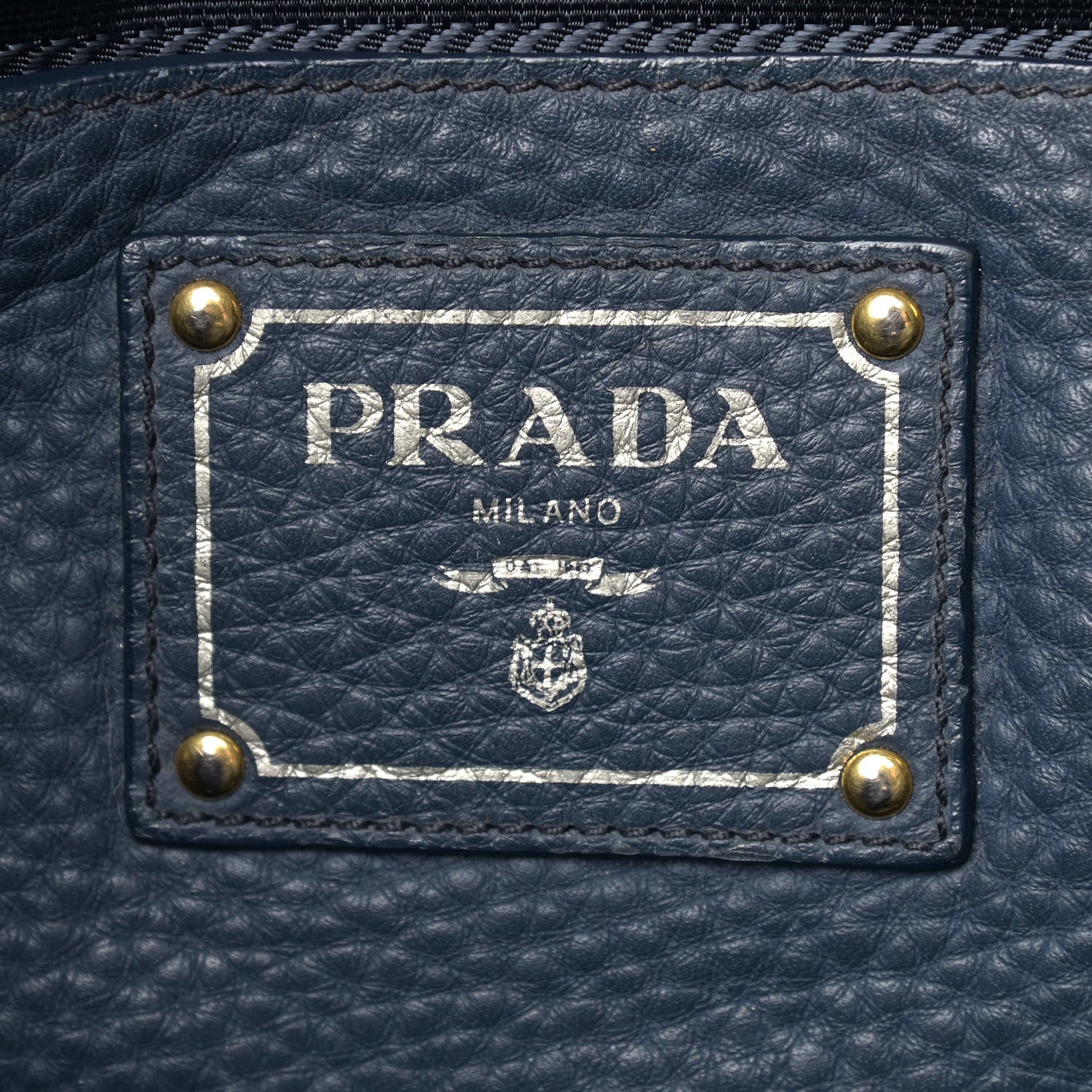 Prada Vitello Daino Shoulder Bag Bluette 5 of 23