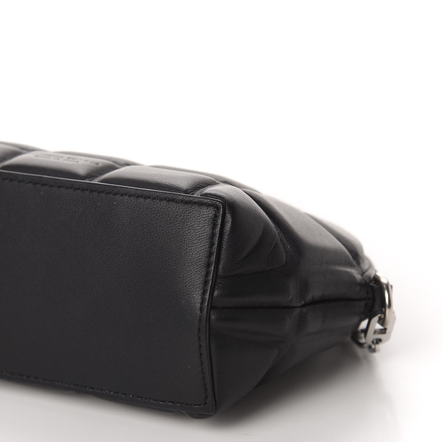 Padded Nappa Mini Half Moon Bag Black