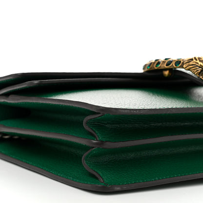 Gucci Pebbled Calfskin Small Dionysus Shoulder Bag Emerald 9 of 10