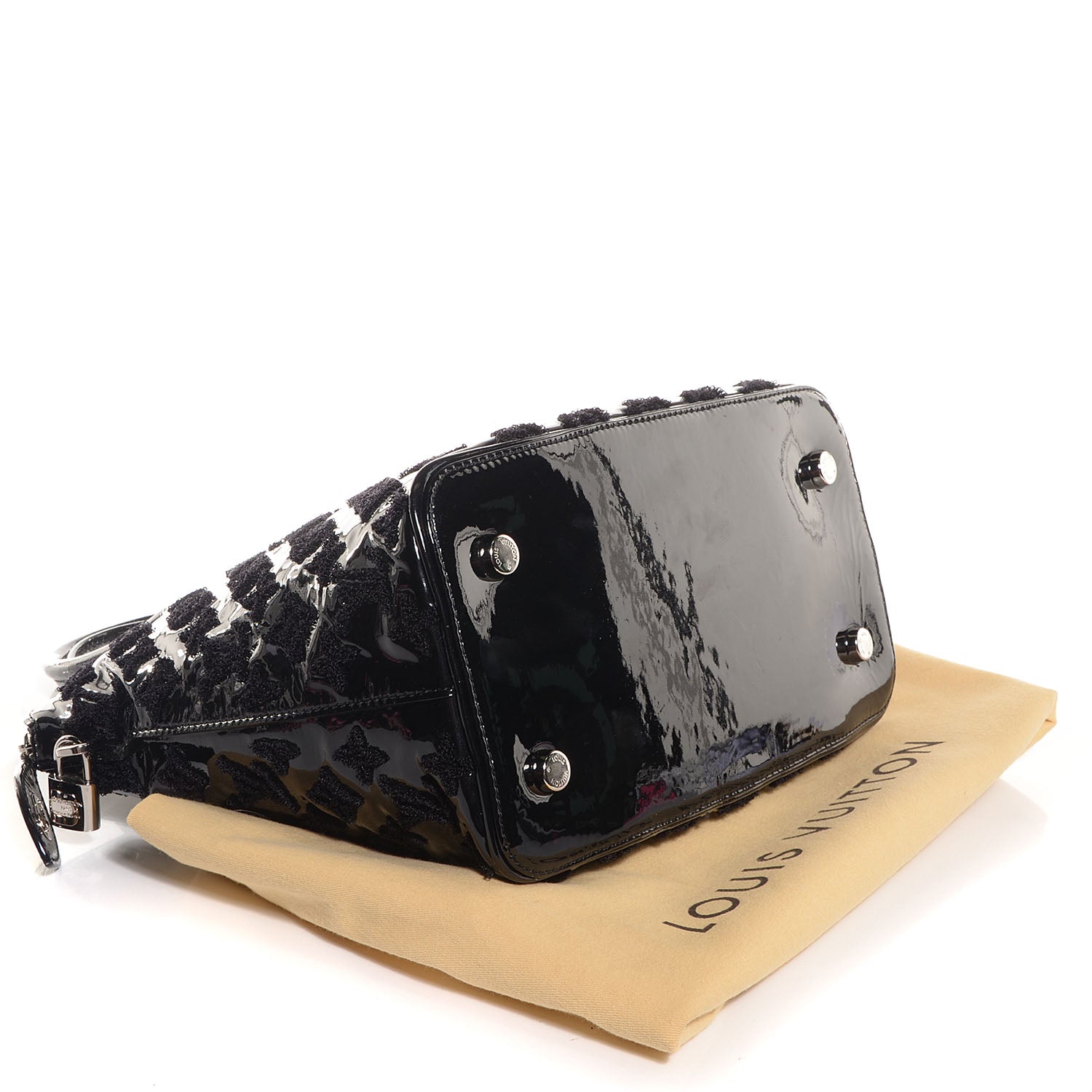 Louis Vuitton Patent Lambskin Fascination Lockit Black 4 of 7