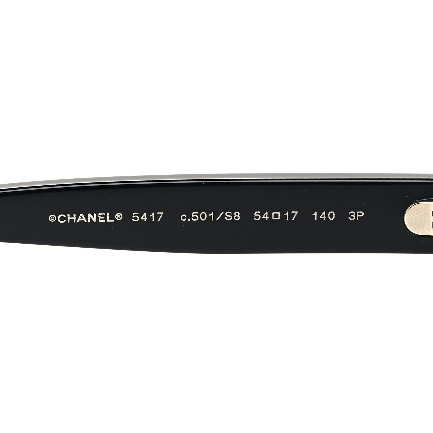 Chanel Acetate Polarized Square Sunglasses 5417 Black 5 of 9