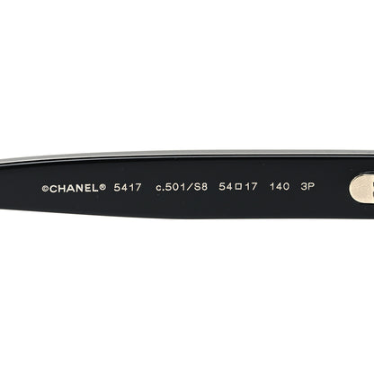 Chanel Acetate Polarized Square Sunglasses 5417 Black 5 of 9