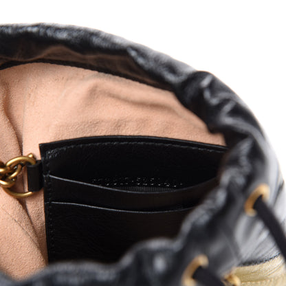 Gucci Azalea Calfskin Matelasse Diagonal Patchwork Mini Torchon GG Marmont 2.0 Bucket Bag Black Beige Romantic Cerise 9 of 11