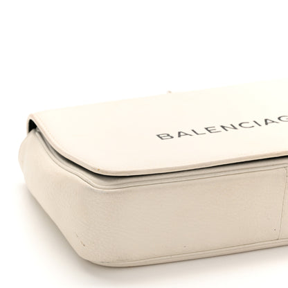 Balenciaga Pebbled Calfskin Chain Wallet White 5 of 13