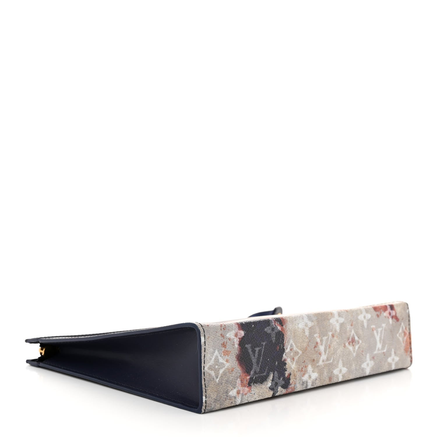 Louis Vuitton Monogram Bleach Pochette Voyage MM Ink Blue 4 of 9