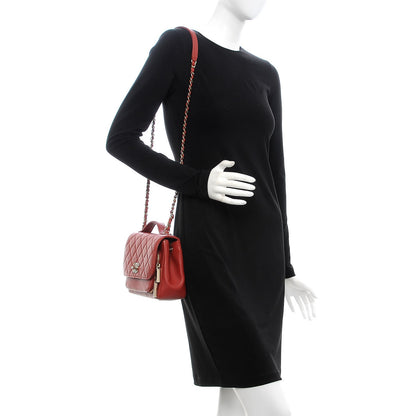 Chanel Caviar Quilted Medium Business Affinity Flap Dark Red 2 of 9