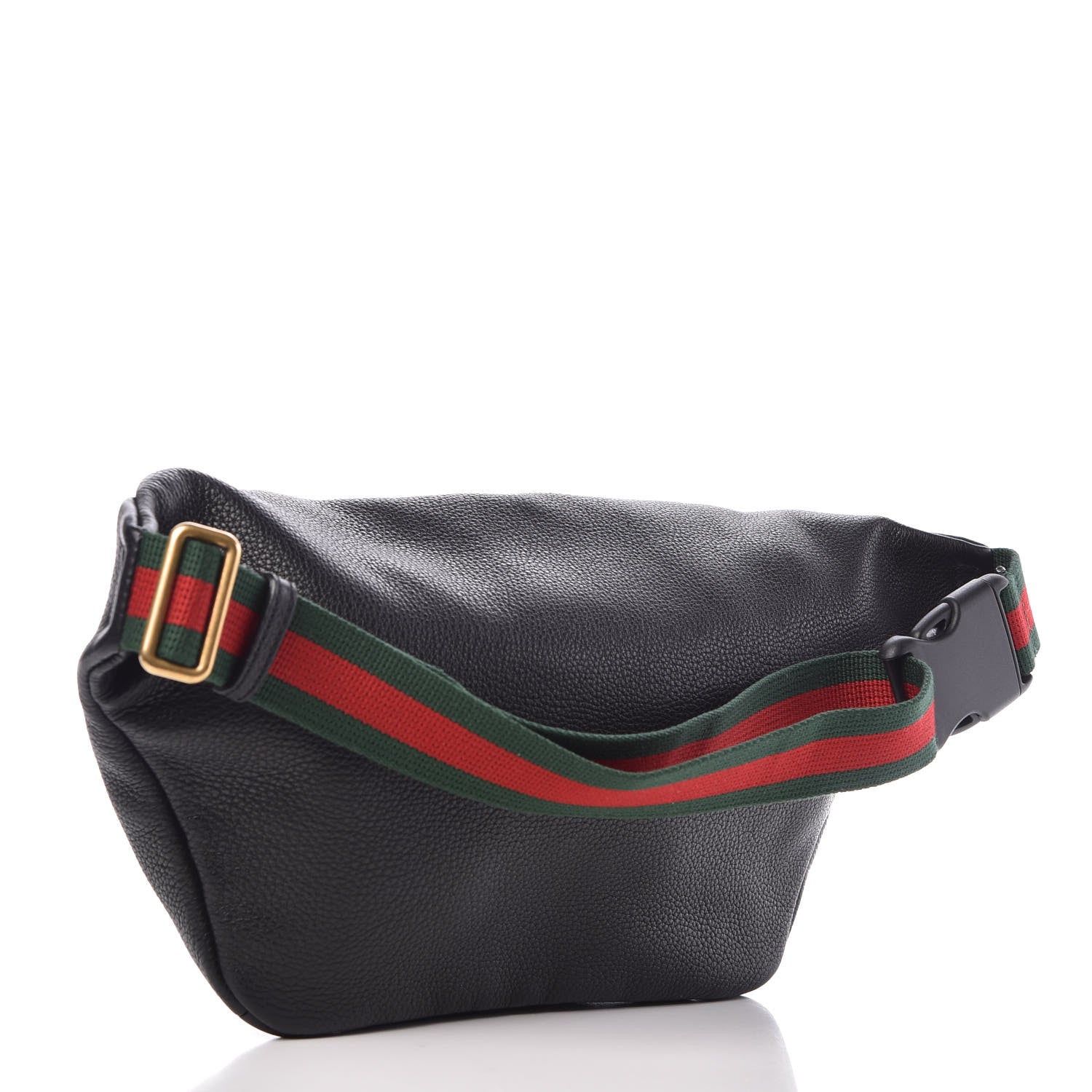 Gucci Grained Calfskin Logo Belt Bag Black 3 of 10
