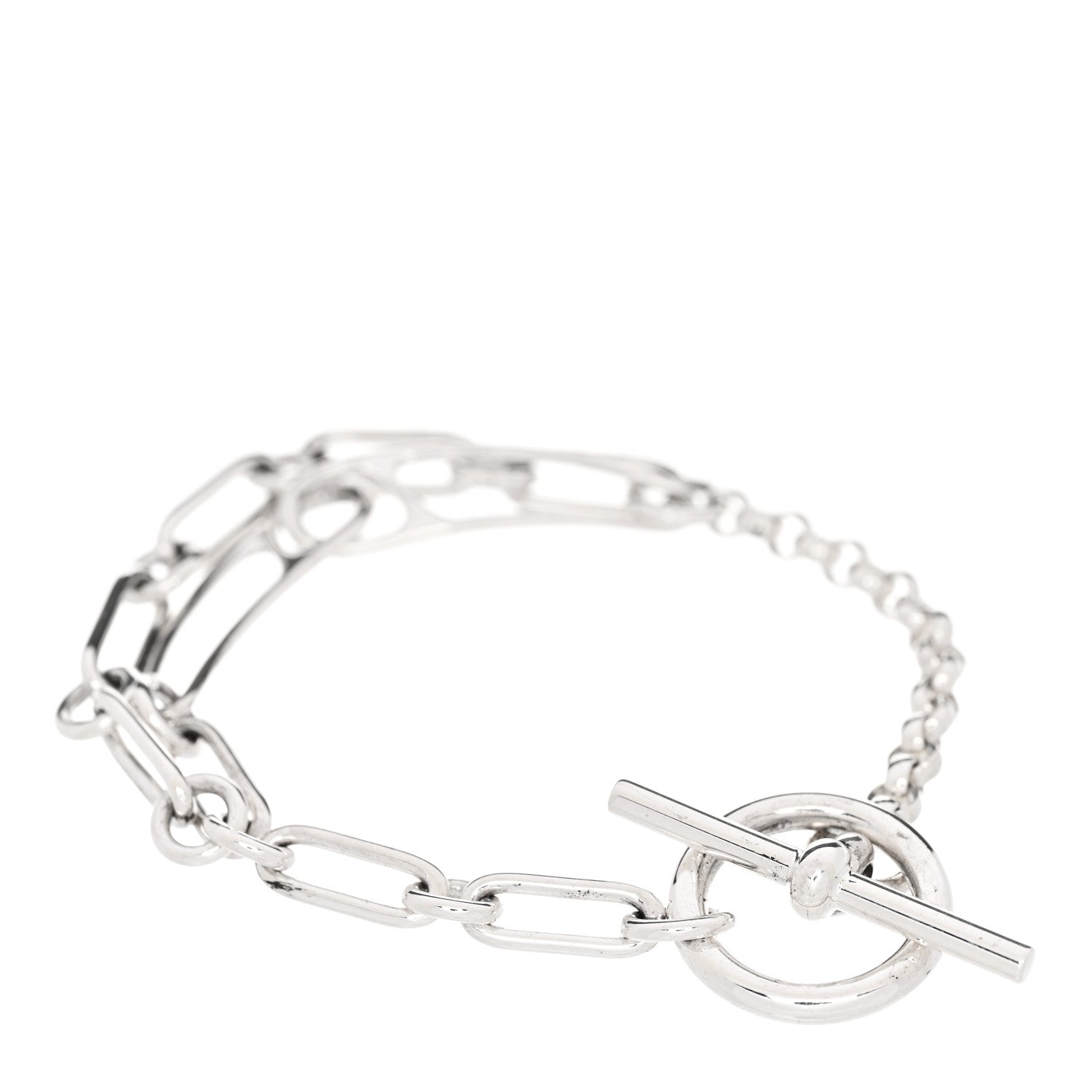 Hermes Sterling Silver Chaine d'Ancre Punk Bracelet SH 2 of 4