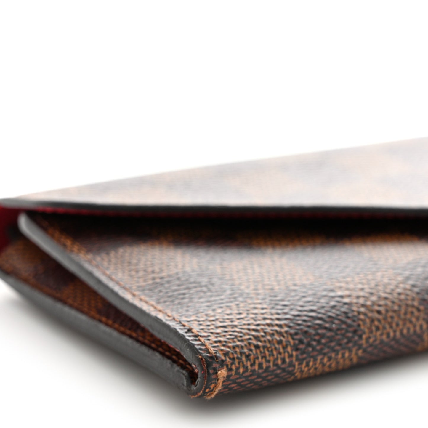 Damier Ebene Josephine Wallet Red