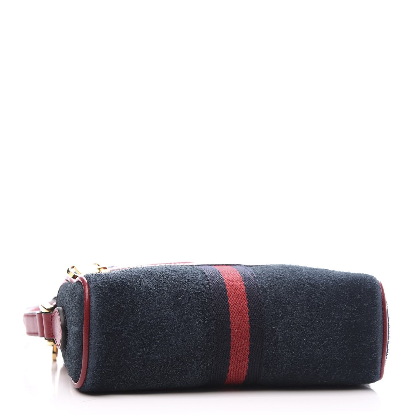 Suede Calfskin Web Mini Ophidia Shoulder Bag New Blue Romantic Cherry