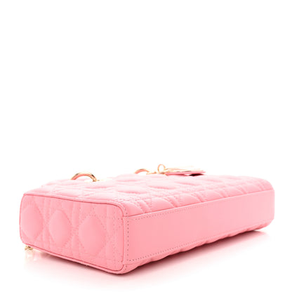 Christian Dior Lambskin Cannage Medium Lady D-Joy Light Pink 4 of 13