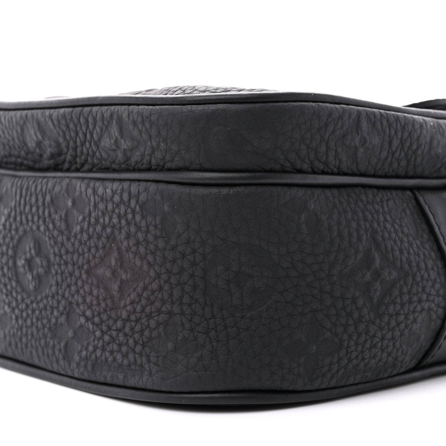 LOUIS VUITTON Taurillon Monogram S Lock Messenger Black