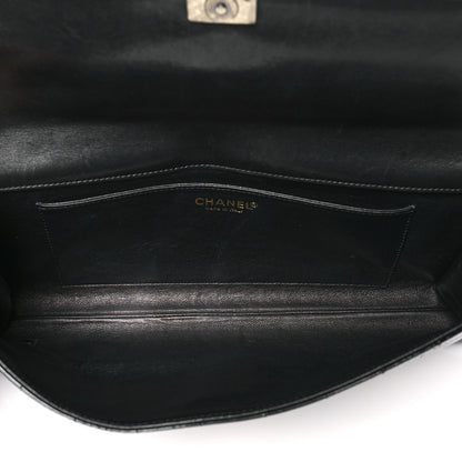 Chanel Patent Chocolate Bar Clutch Black 5 of 10