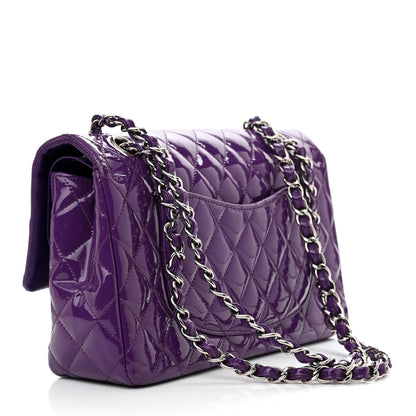 Chanel Patent Calfskin Quilted Medium Double Flap Purple 3 of 11