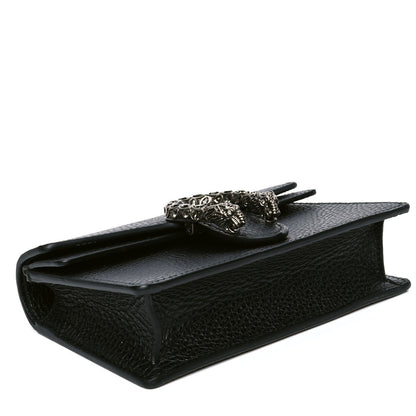 Gucci Calfskin Super Mini Dionysus Shoulder Bag Black 5 of 8
