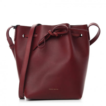 Mansur Gavriel Calfskin Mini Bucket Bag Bordeaux 1 of 10