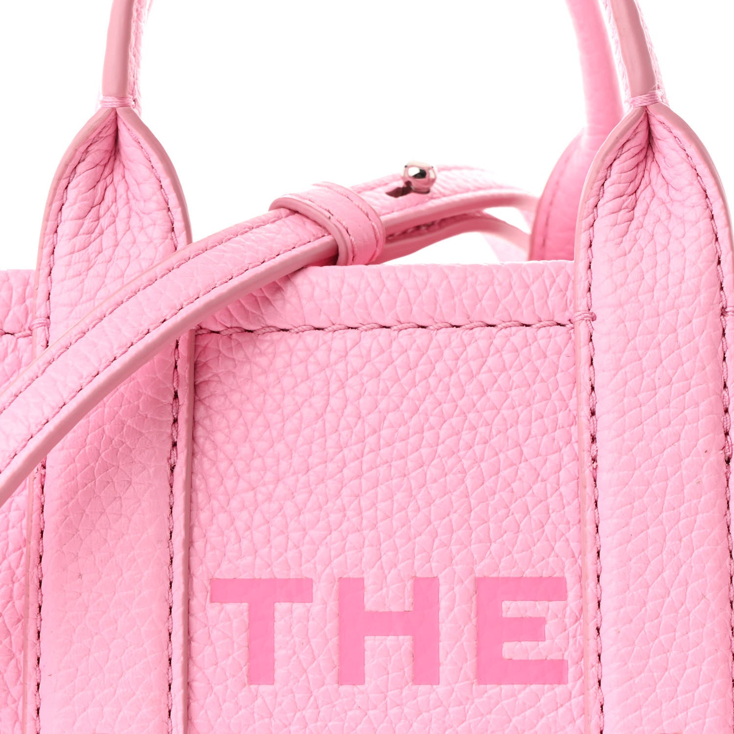 Marc Jacobs Grained Calfskin Micro The Tote Bag Pink 8 of 11