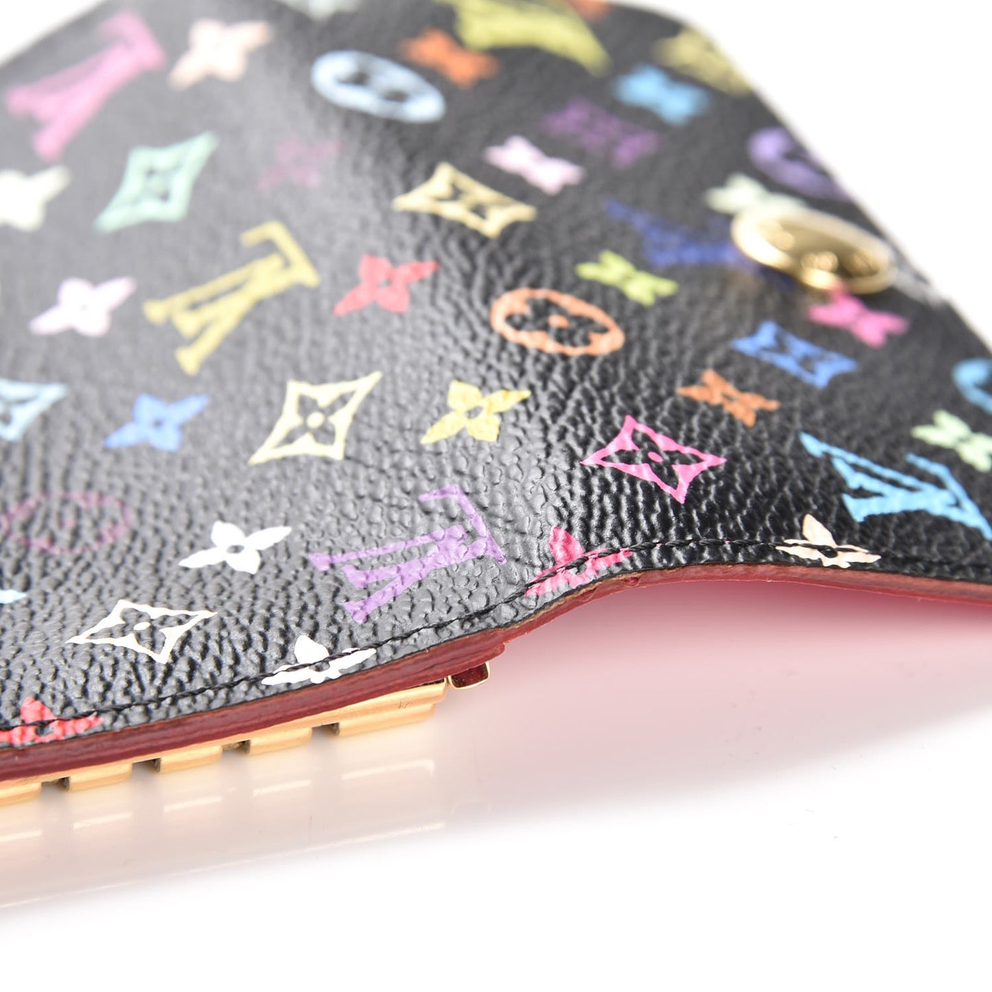 Monogram Multicolor Multicles 4 Key Holder Black Grenade