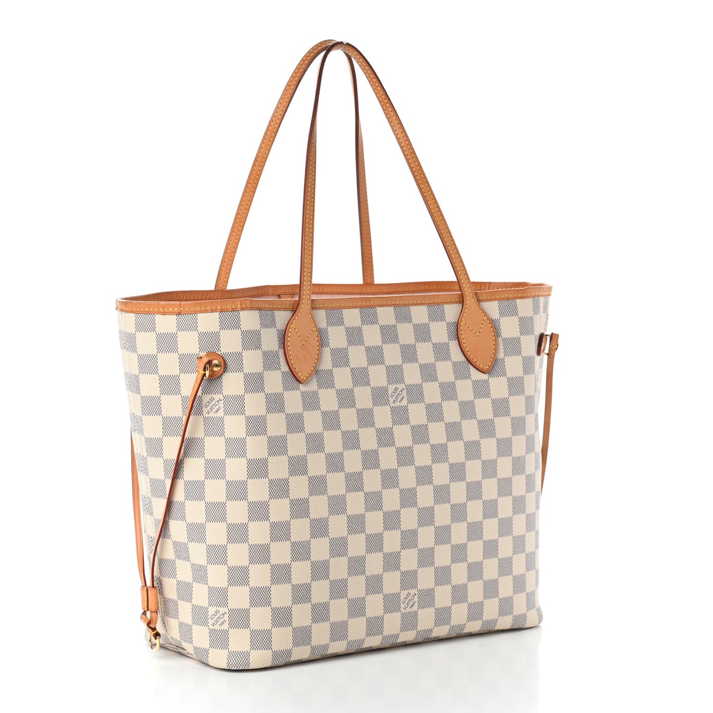Damier Azur Neo Neverfull MM Rose Ballerine