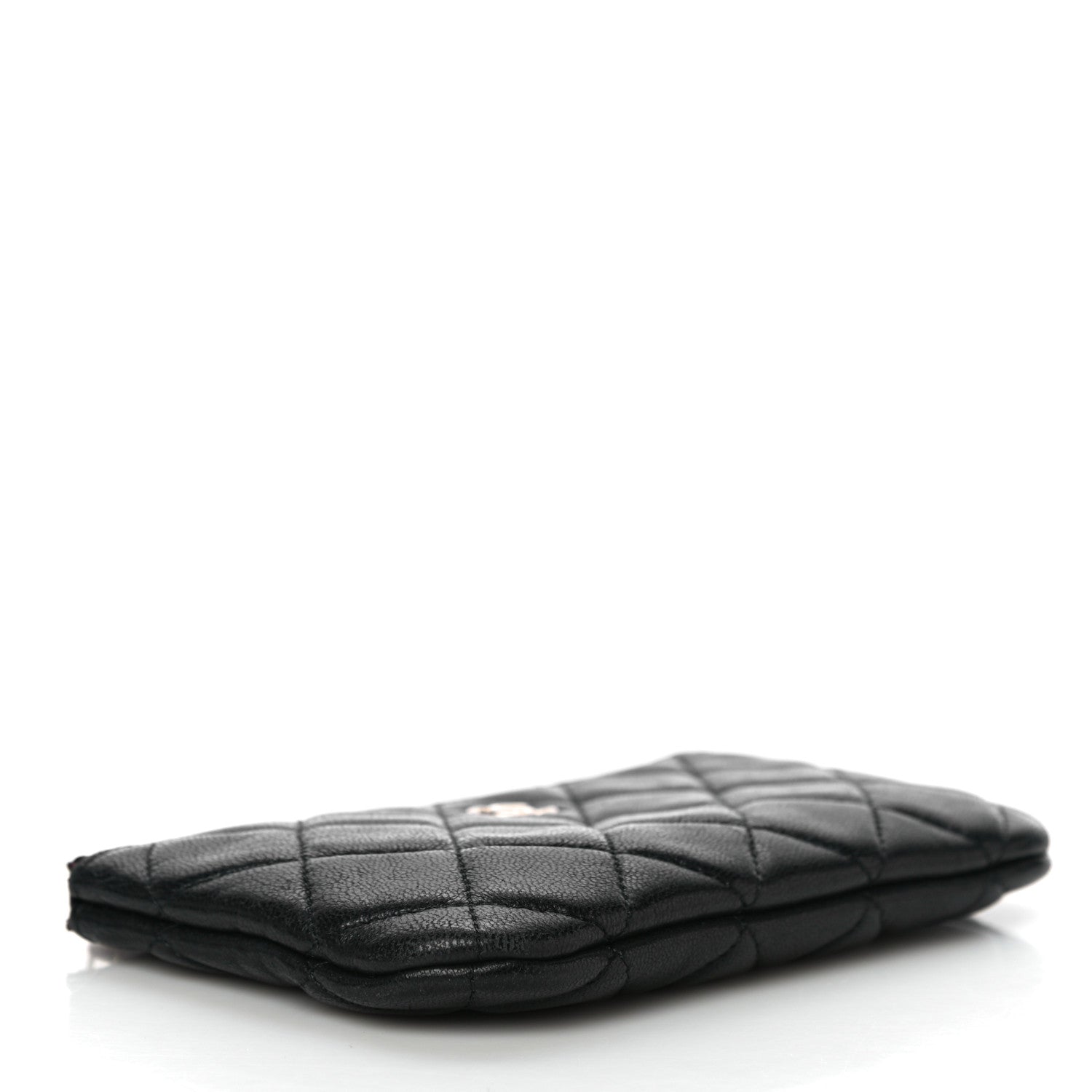Chanel Lambskin Quilted Small Cosmetic Case Black 4 of 14