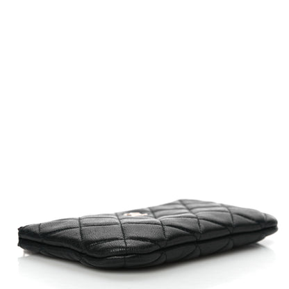 Chanel Lambskin Quilted Small Cosmetic Case Black 4 of 14