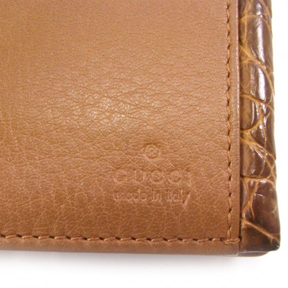 Alligator Trim Mens Leather Prince Wallet