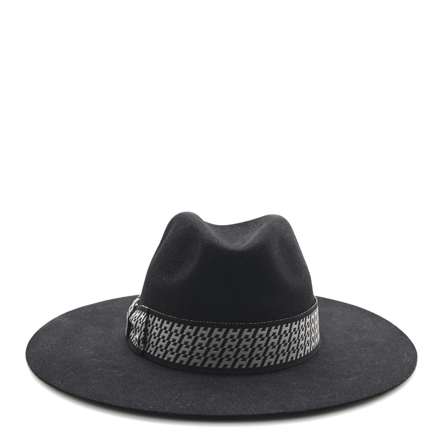 Hermes Rabbit Felt Faubourg Hat 59 Black 3 of 9