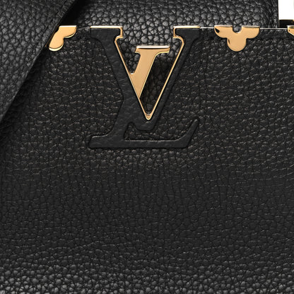 Louis Vuitton Taurillon Embellished Flower Crown Capucines Mini Black 8 of 10