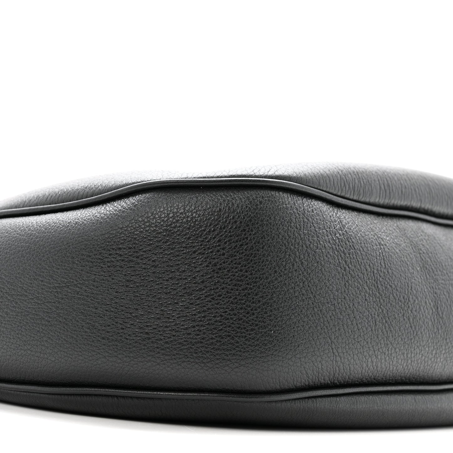 Supple Calfskin Medium Triomphe Heloise Shoulder Bag Black