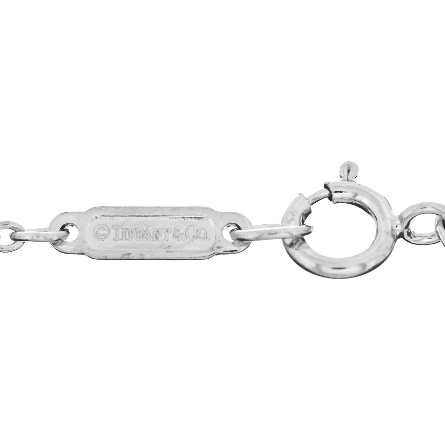 18K White Gold Diamond T Double Chain Bracelet