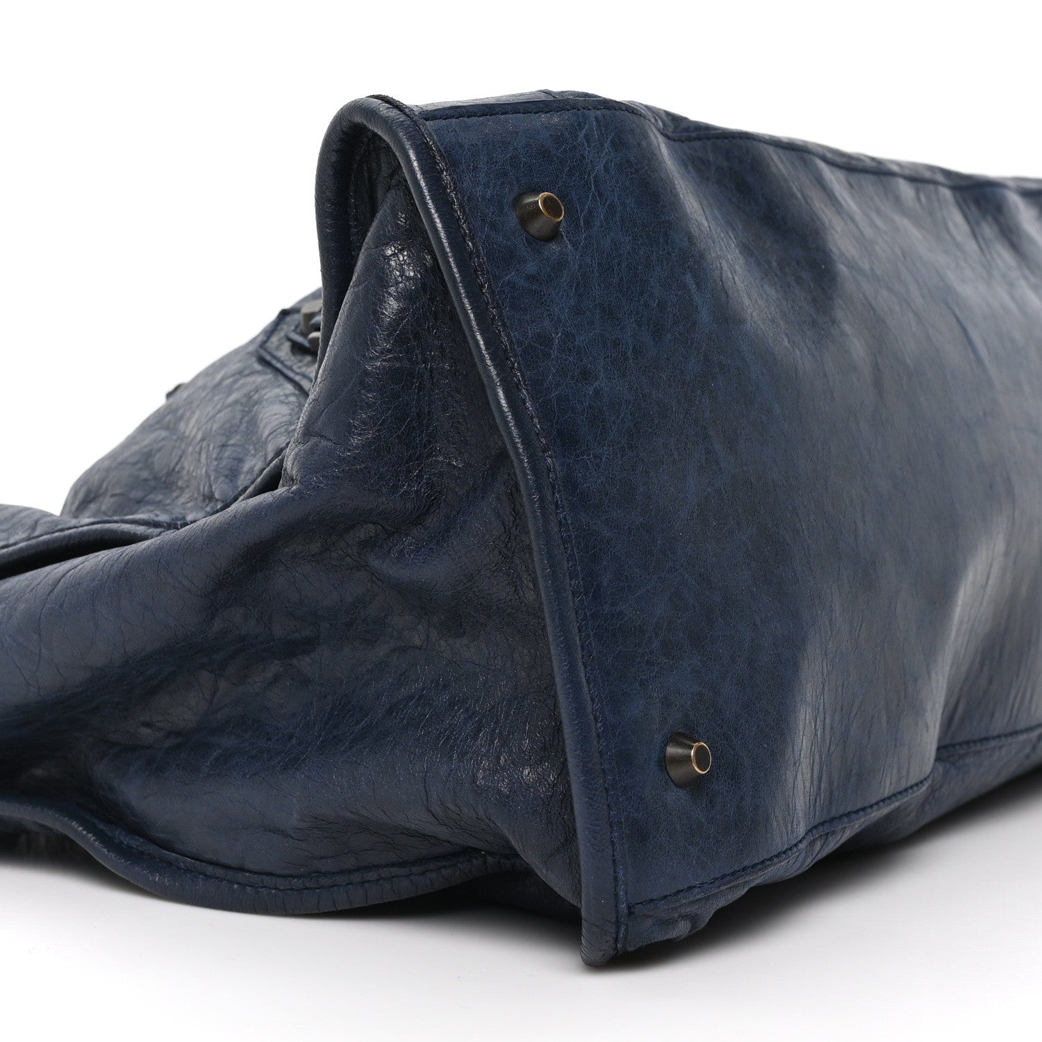 Balenciaga Agneau Classic Hardware Work Bleu Obscur 10 of 11