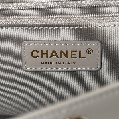 Chanel Bullskin Stitched Small Shopping Bag Grey 6 of 12