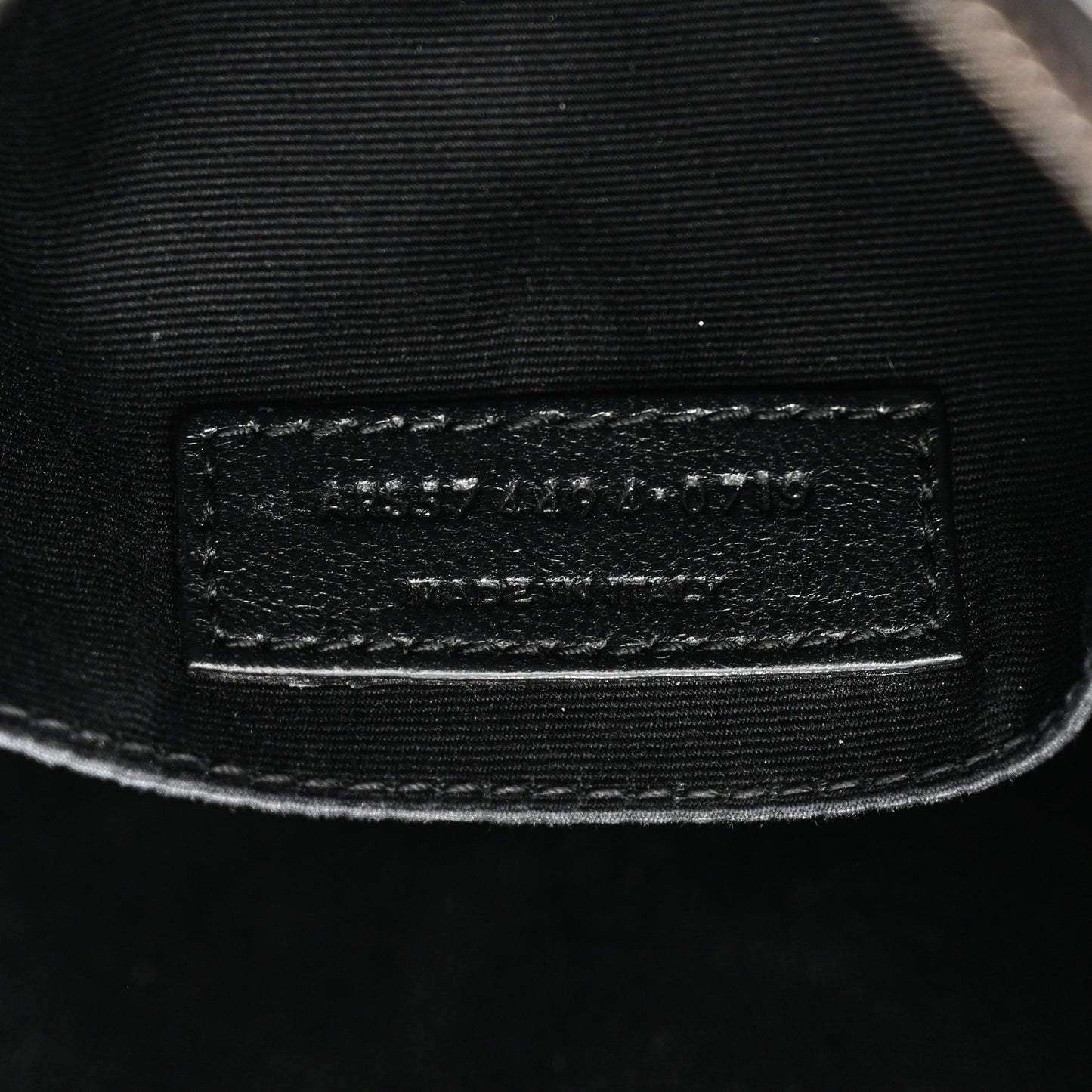 Calfskin Matelasse Monogram Monochrome Lou Camera Bag Black