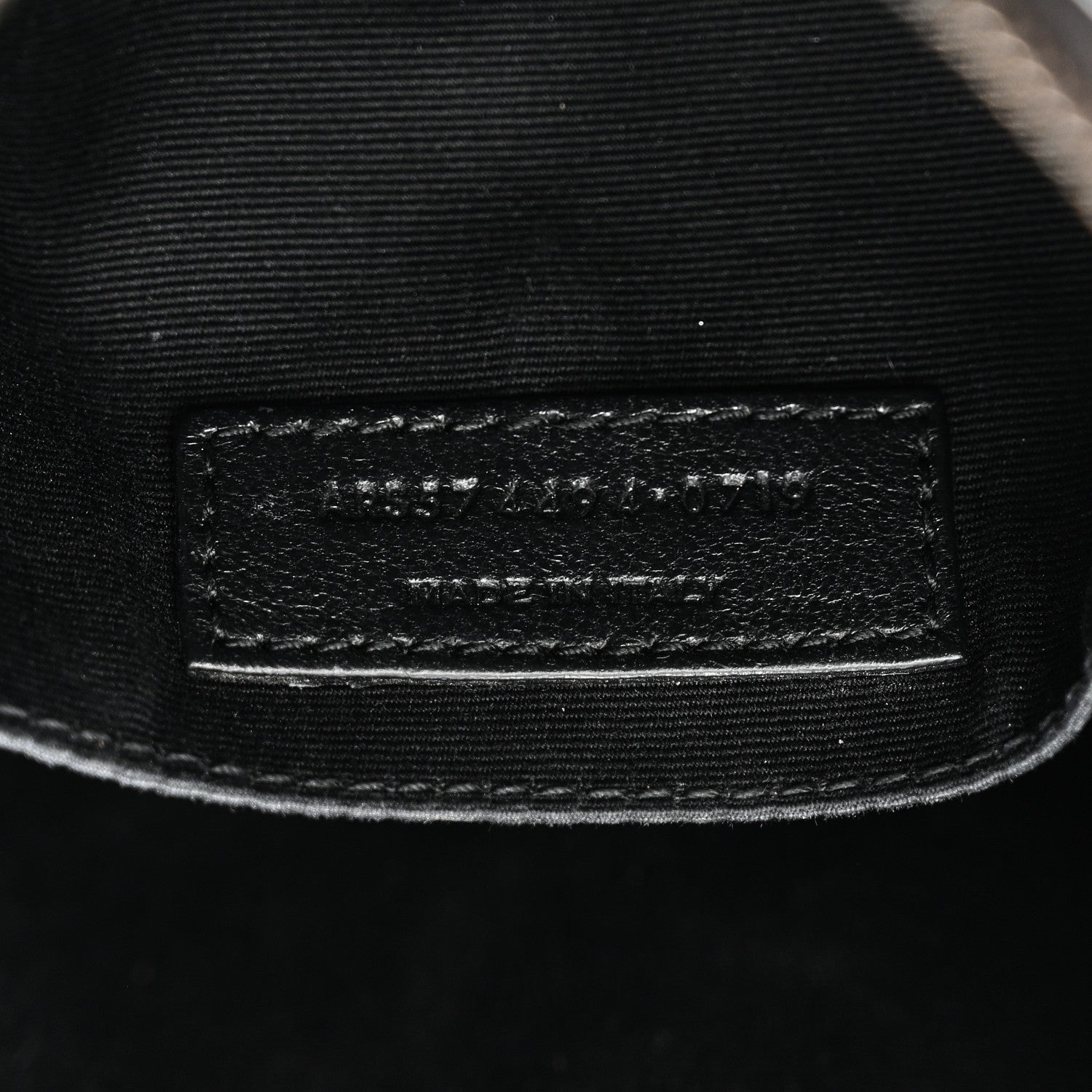 Saint Laurent Calfskin Matelasse Monogram Monochrome Lou Camera Bag Black 7 of 10