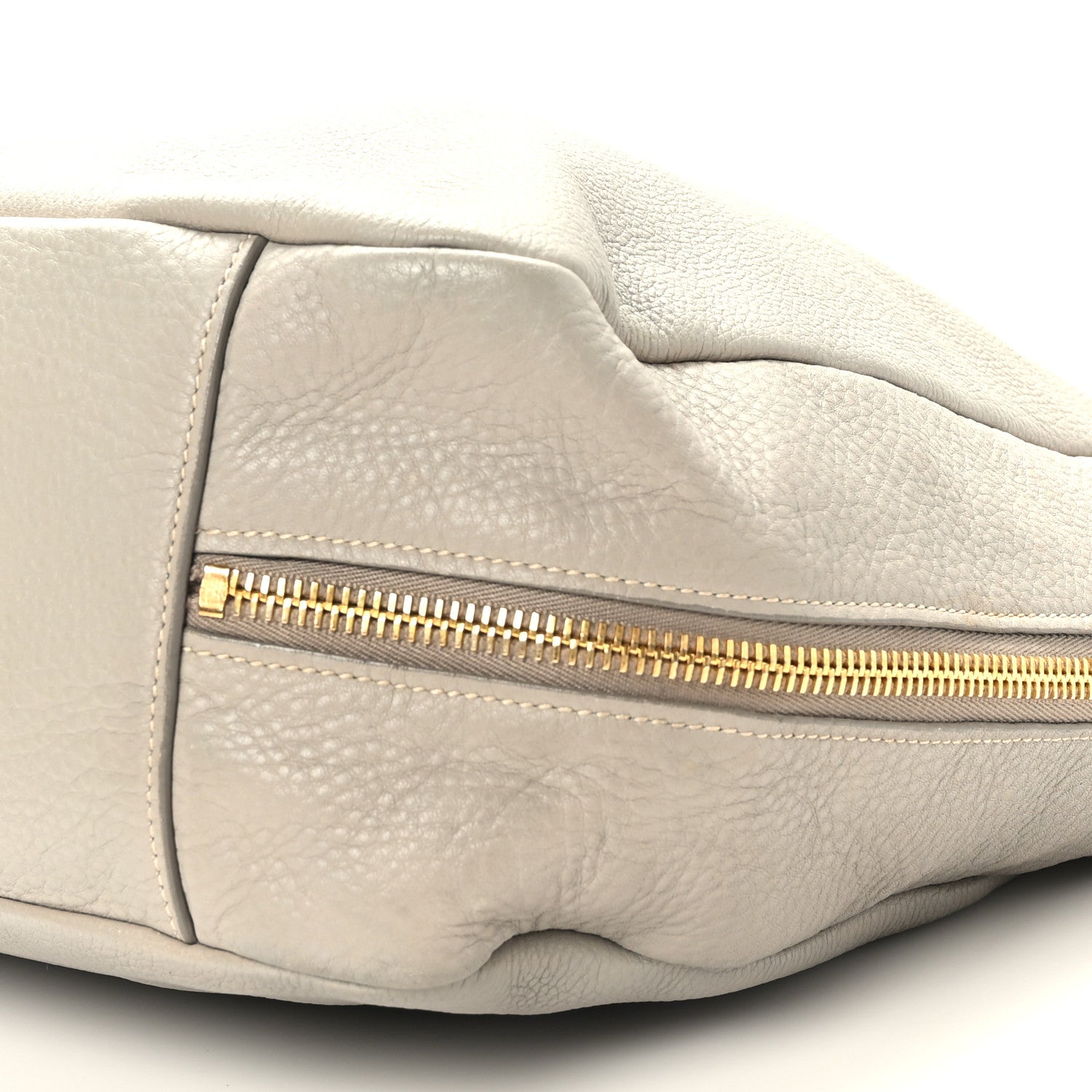 Prada Vitello Daino Side Zip Pocket Hobo Argilla 8 of 8