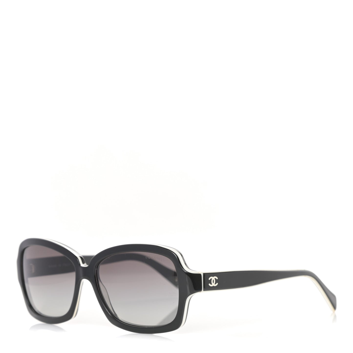 Acetate CC Logo Sunglasses 5143 Black White