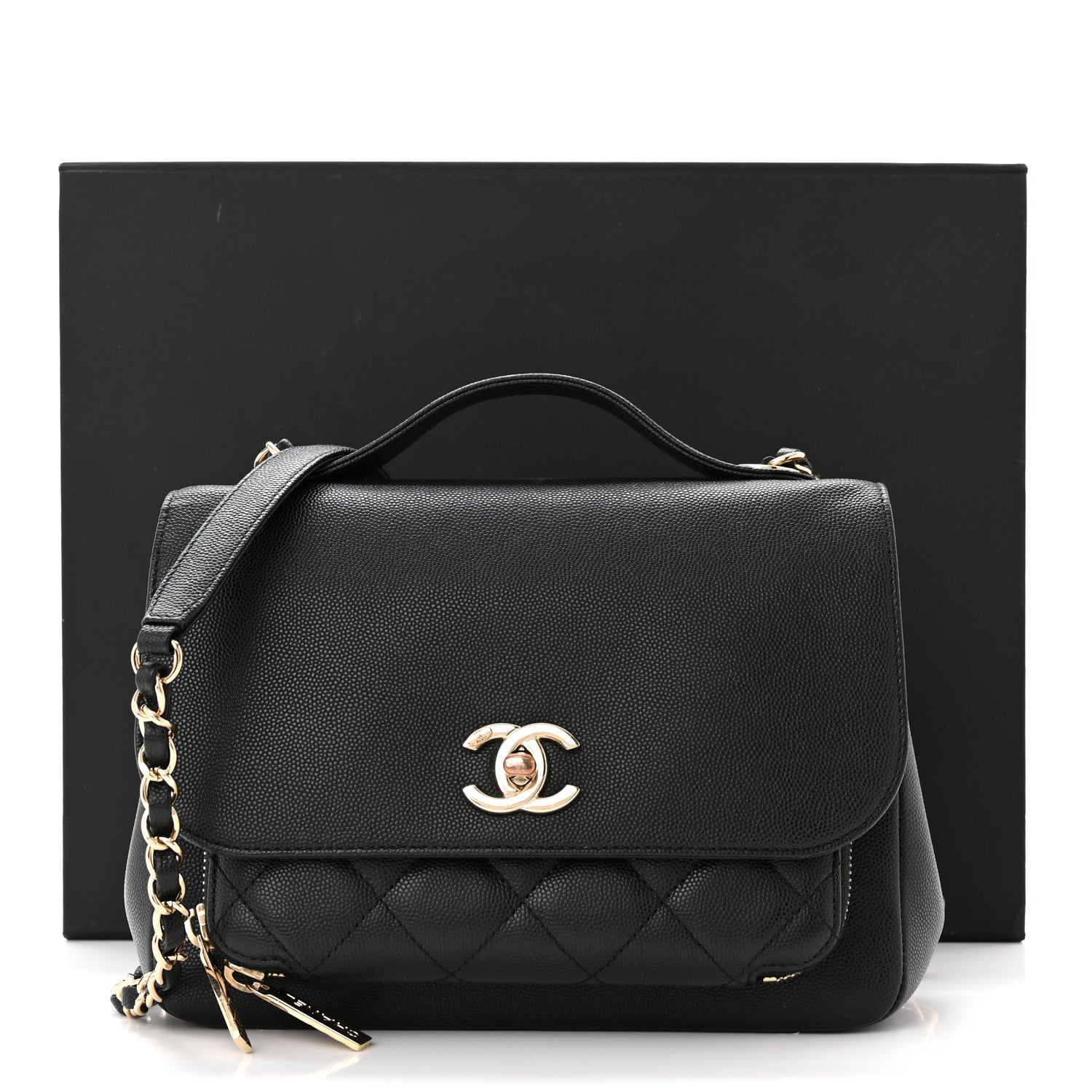 Chanel Caviar Quilted Medium Business Affinity Flap Black 11 of 11