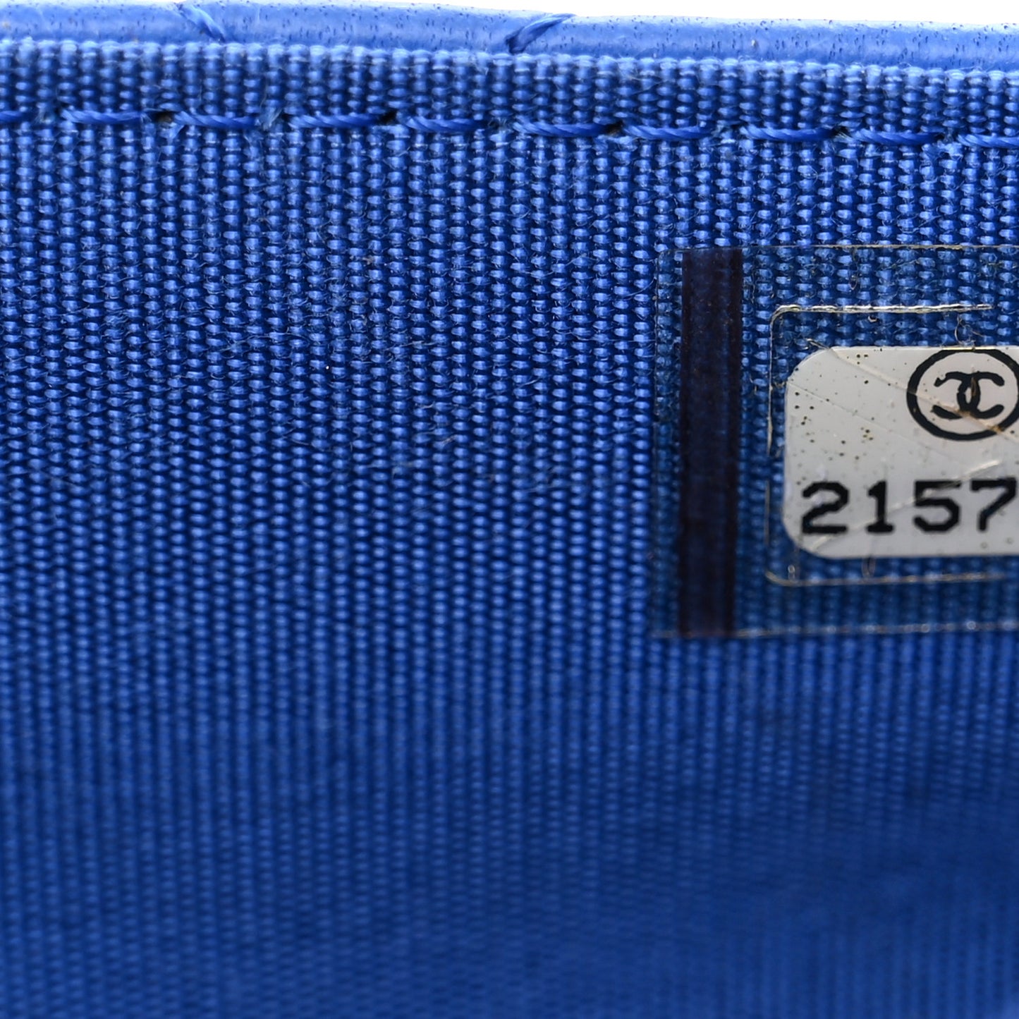 Lambskin Quilted Boy Wallet On Chain WOC Blue