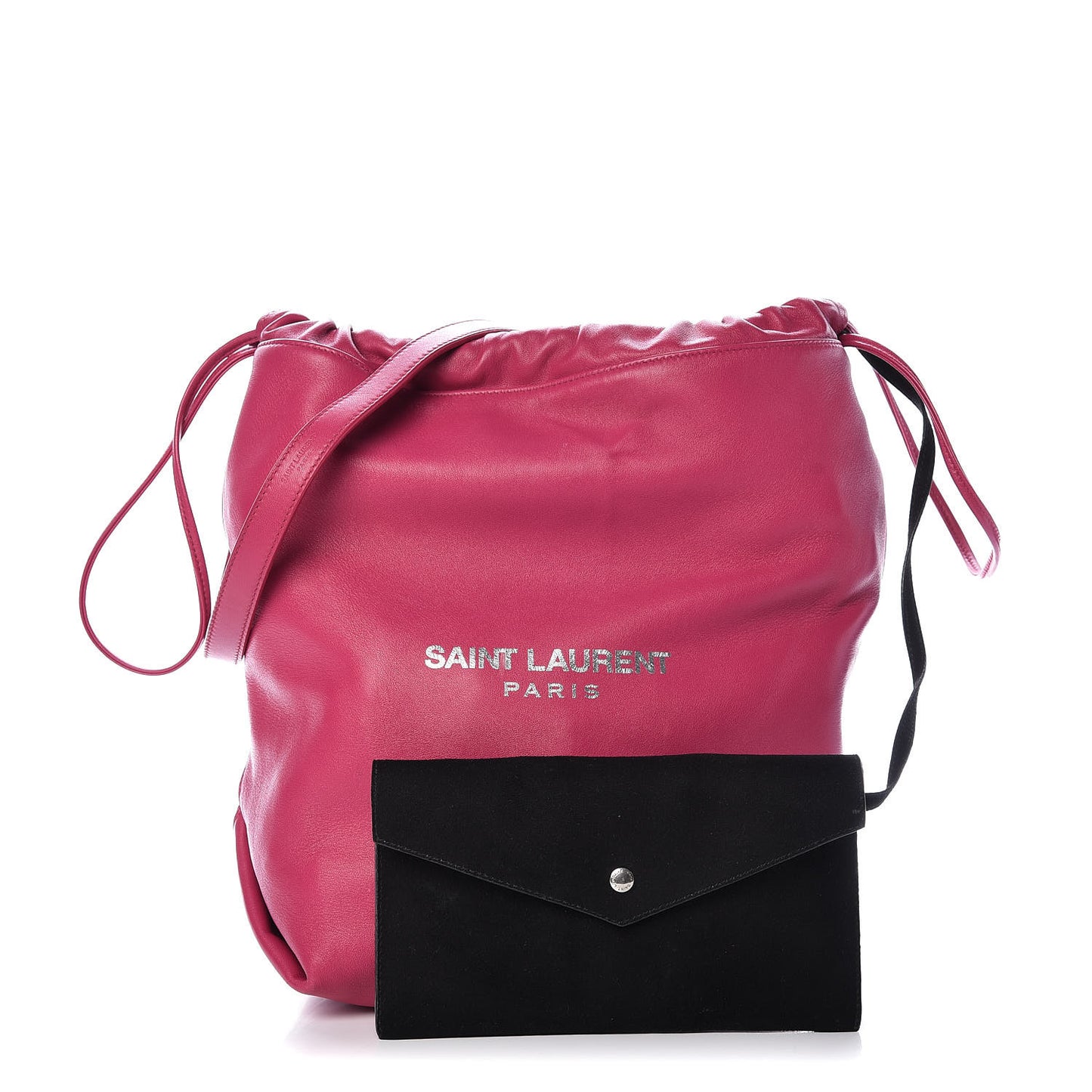 Lambskin Teddy Drawstring Bag Freesia