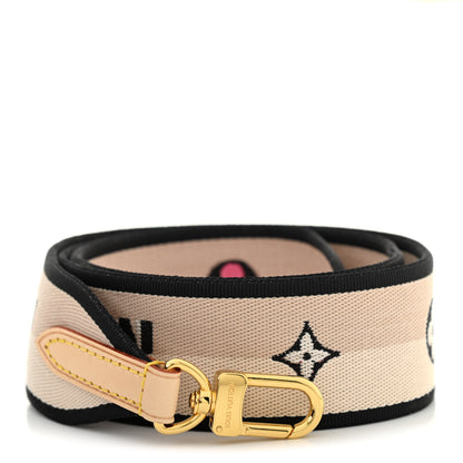 Louis Vuitton Jacquard Speedy Bandouliere 20 Shoulder Strap Black 1 of 12